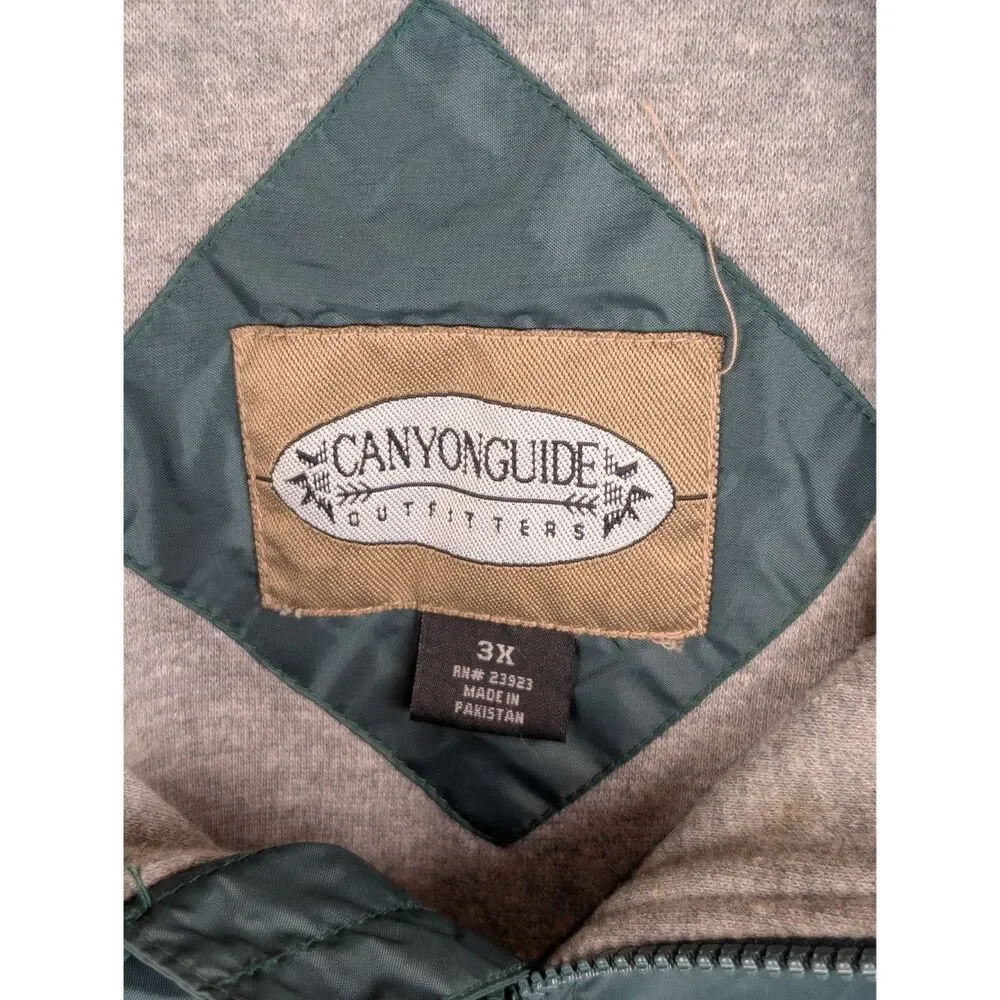 Canyon Guide Outfitters Hooded Jacket Green Men's Size 3XL